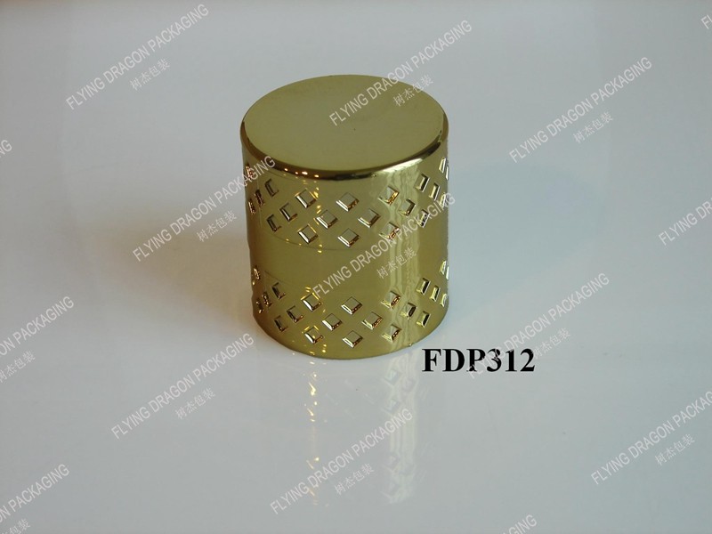 15FEA LUXURY ROUND PERFUME CAP CLOSURES; LUXURY BOTTLE CAPS; CUSTOM PREMIUM COSMETIC LID; PERFUME PACKAGING [FDP312]