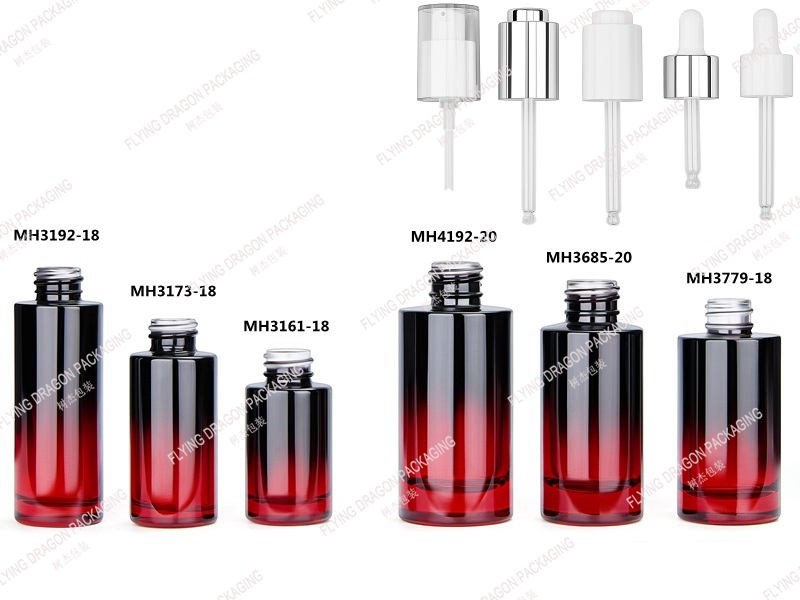LUXURY THICK BOTTOM GLASS SKINCARE DROPPER BOTTLE; COSMETIC EMPTY GLASS IOL SPRAY SERUM LOTION PUMP BOTTLE (1)
