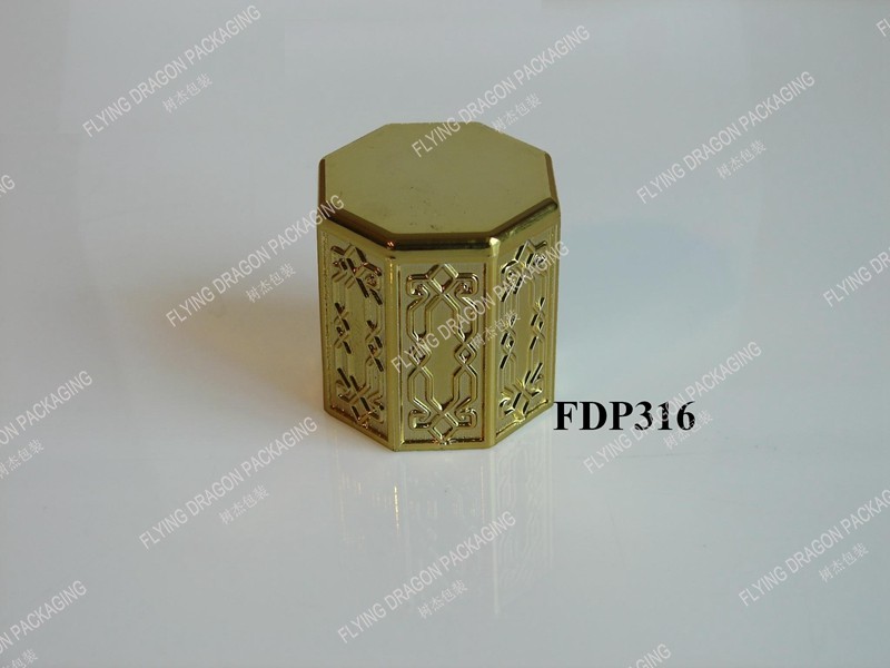 15FEA LUXURY ROUND PERFUME CAP CLOSURES; LUXURY BOTTLE CAPS; CUSTOM PREMIUM COSMETIC LID; PERFUME PACKAGING [FDP316]
