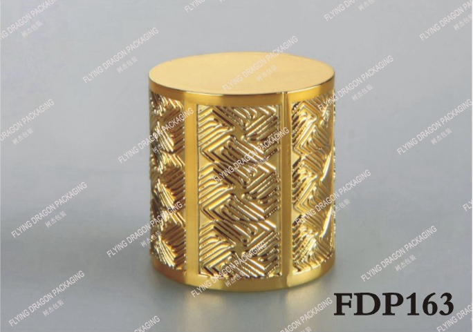 15FEA LUXURY ROUND PERFUME CAP CLOSURES; LUXURY BOTTLE CAPS; CUSTOM PREMIUM COSMETIC LID; PERFUME PACKAGING [FDP163]