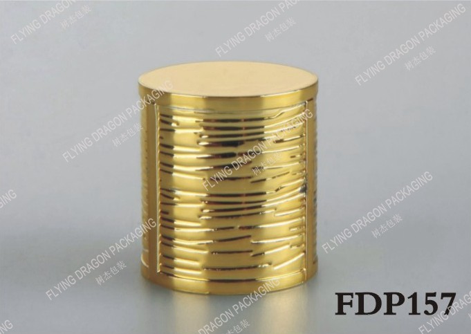 15FEA LUXURY ROUND PERFUME CAP CLOSURES; LUXURY BOTTLE CAPS; CUSTOM PREMIUM COSMETIC LID; PERFUME PACKAGING [FDP157]