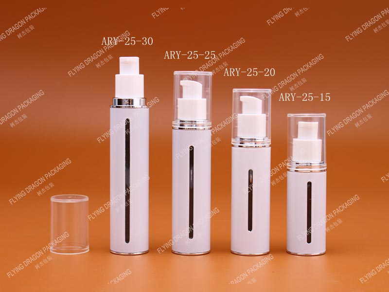 15-30ML LUXURY OPEN WINDOW COSMETIC SERUM LOTION CREAM ALUMINUM SKINCARE PACKAGING BOTTLE; LOTION MOISTURIZING CREAM CONCENTRATE SERUM COSMETIC ALUMINUM BOTTLE WITH LOTION PUMP [ARY series]
