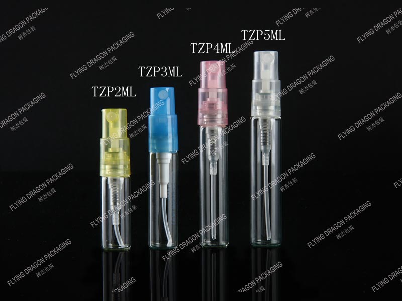 2-5ML PORTABLE EMPTY PERFUME BOTTLE; MINI GLASS SPRAYER BOTTLE; POCKET SPRAY GLASS PERFUME BOTTLE; CLEAR GLASS SPRAY BOTTLE FOR PERFUME PACKAGING [TZP series]