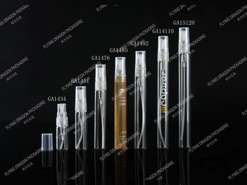 3-15ML MINI GLASS SPRAY BOTTLE; REFILLABLE EMPTY PERFUME SAMPLES; ATOMIZER SPRAY BOTTLES FOR TONER PACKAGING; EMPTY COSMETIC CONTAINERS [GA series]